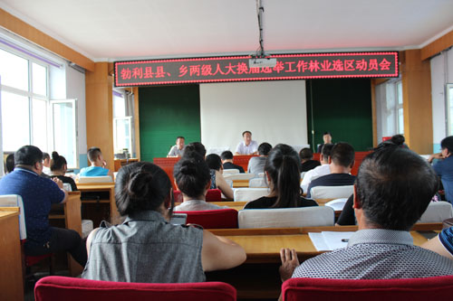 勃利林业选区召开县乡两级人大换届选举工作动员会